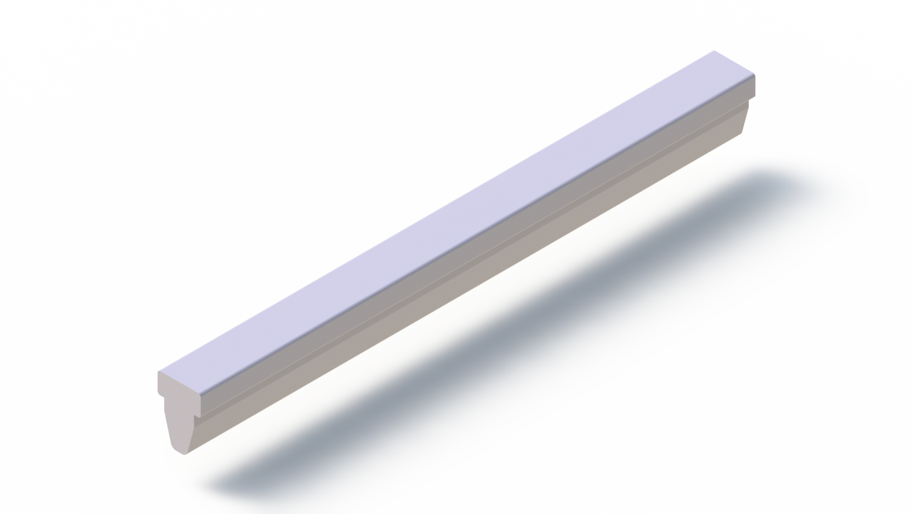 Profil en Silicone P2851NL - format de type T - forme irrégulier