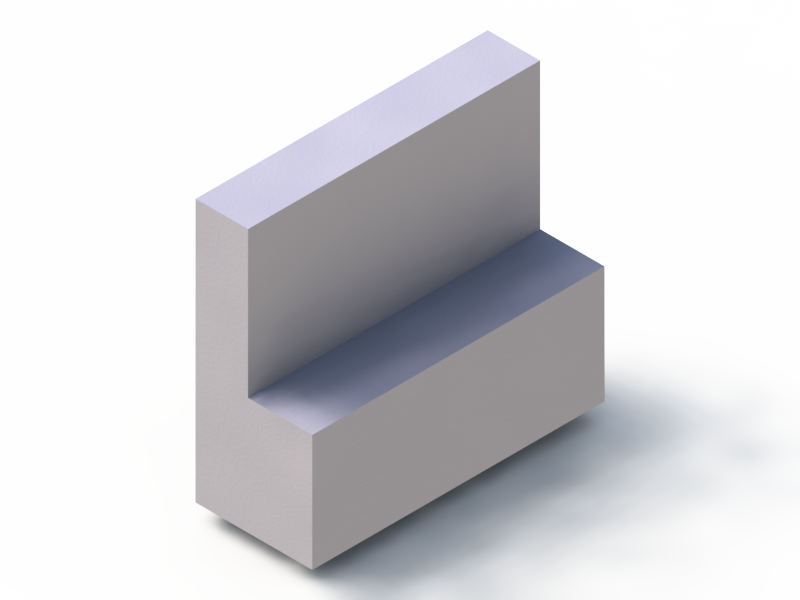 Profil en Silicone P3005A - format de type L - forme irrégulier