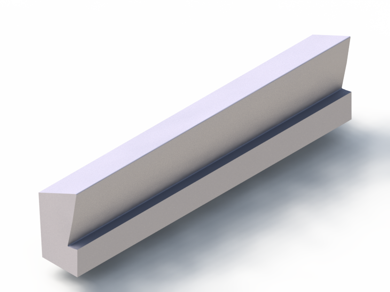 Profil en Silicone P40842C - format de type Labiée - forme irrégulier