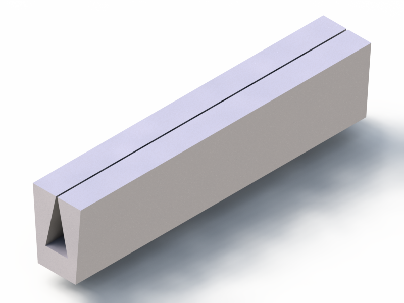 Profil en Silicone P40965FO - format de type U - forme irrégulier