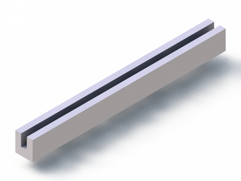 Profil en Silicone P40965JR - format de type U - forme irrégulier