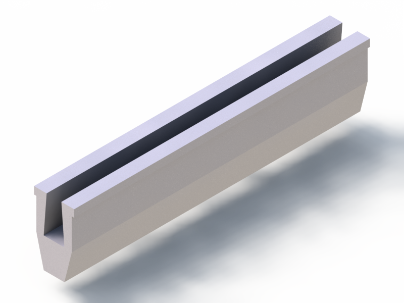 Profil en Silicone P40965JU - format de type U - forme irrégulier