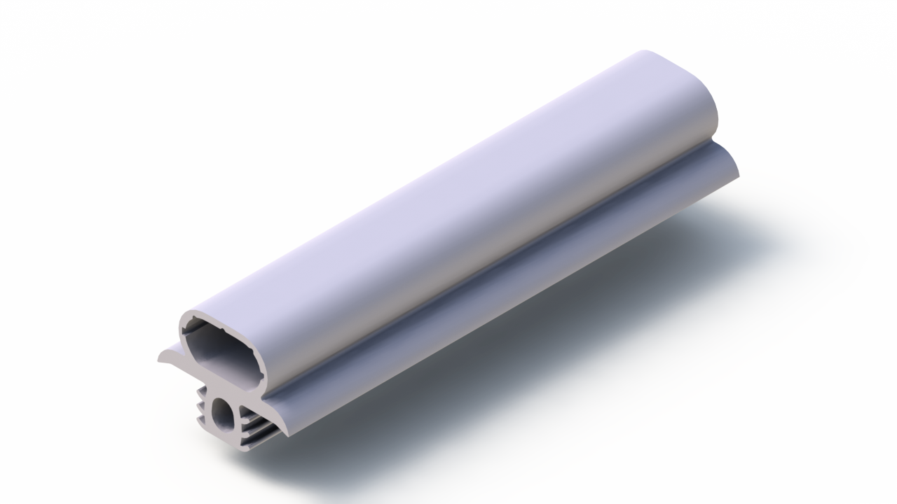 Profil en Silicone P419T - format de type Double Trou - forme irrégulier