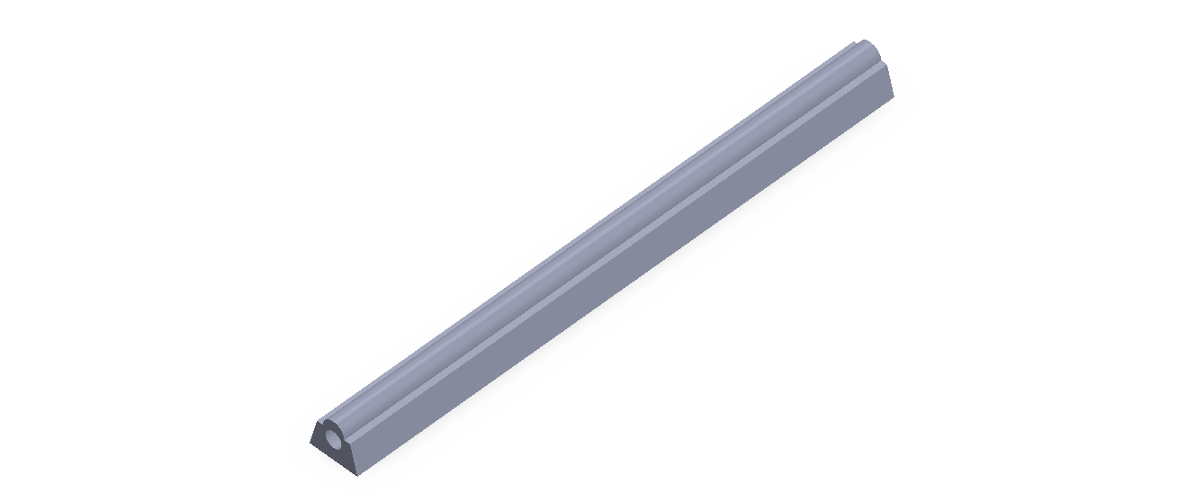 Profil en Silicone P566R - format de type D - forme irrégulier