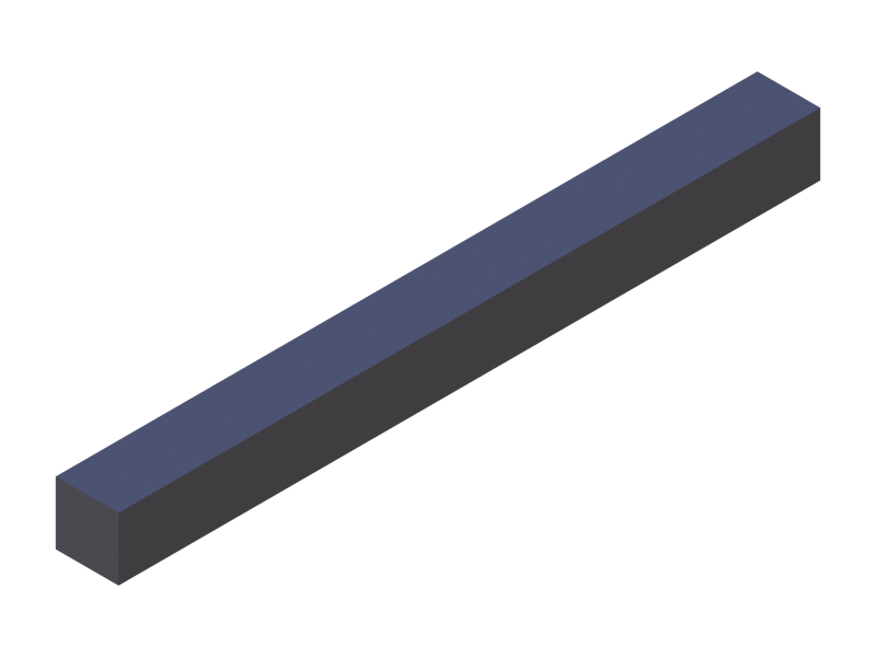 Profil en Silicone P600909 - format de type Carré - forme régulière