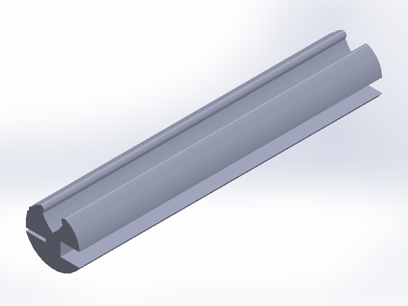 Profil en Silicone P766-1 - format de type Lampe - forme irrégulier