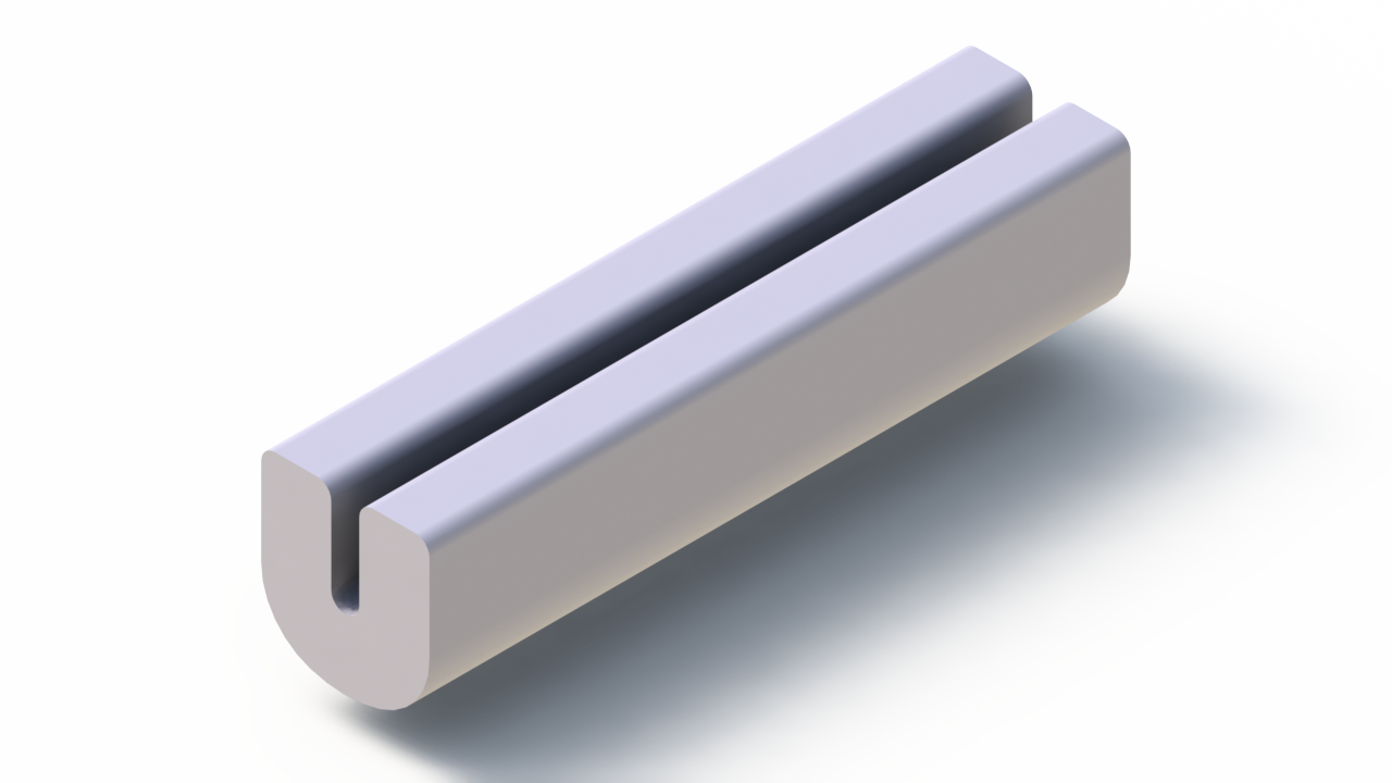 Profil en Silicone P80014H - format de type U - forme irrégulier