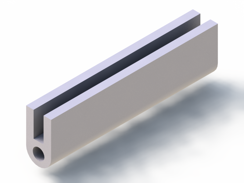 Profil en Silicone P90313U - format de type U - forme irrégulier