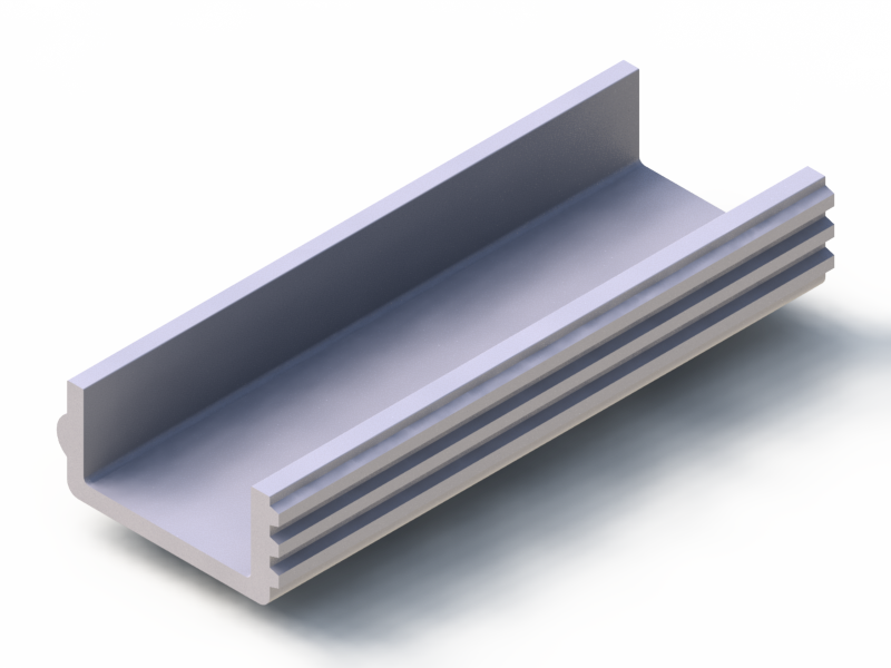 Profil en Silicone P91468A - format de type U - forme irrégulier