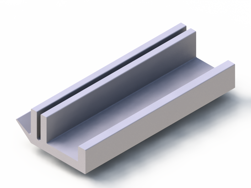 Profil en Silicone P91482A - format de type U - forme irrégulier