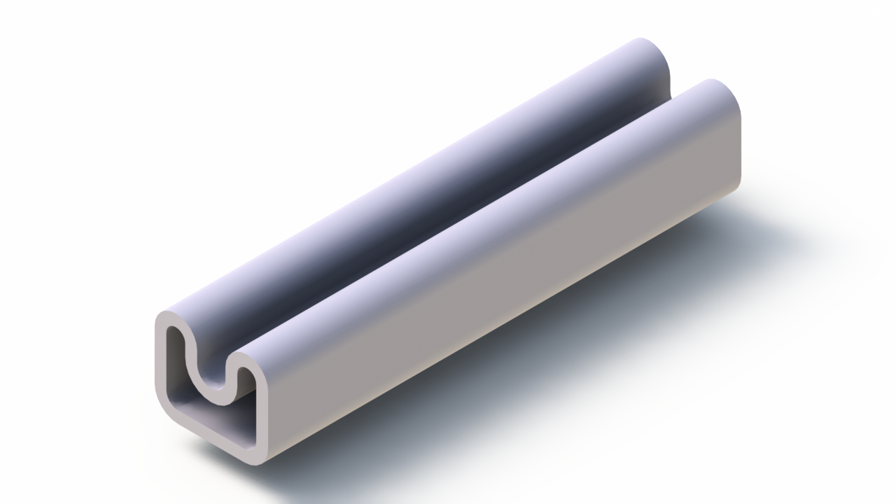 Profil en Silicone P91624A - format de type Tuyau - forme irrégulier