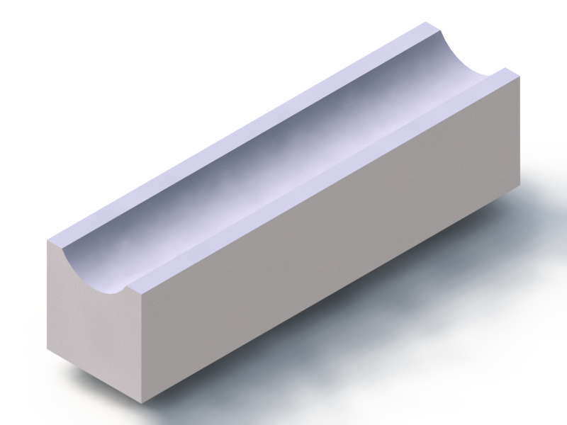 Profil en Silicone P91833A - format de type D - forme irrégulier