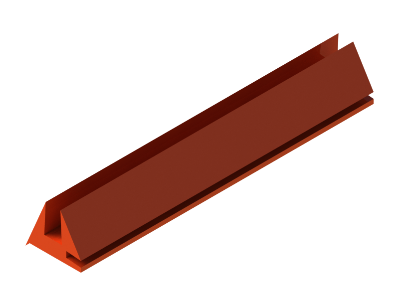 Profil en Silicone P92012B - format de type U - forme irrégulier