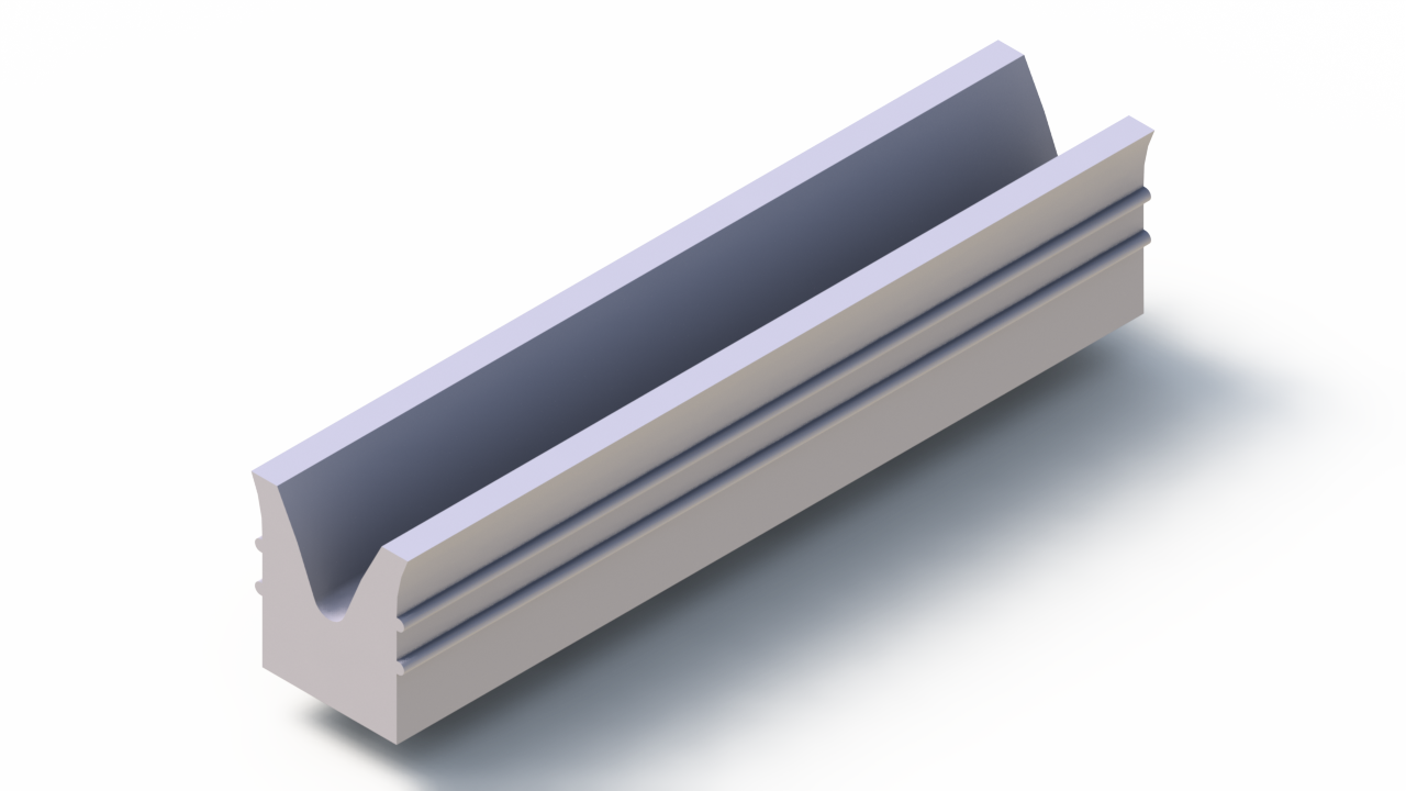 Profil en Silicone P92666G - format de type Cornes - forme irrégulier