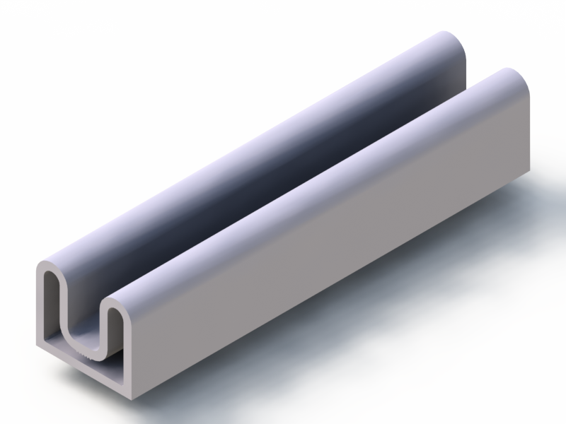 Profil en Silicone P93508CL - format de type D - forme irrégulier