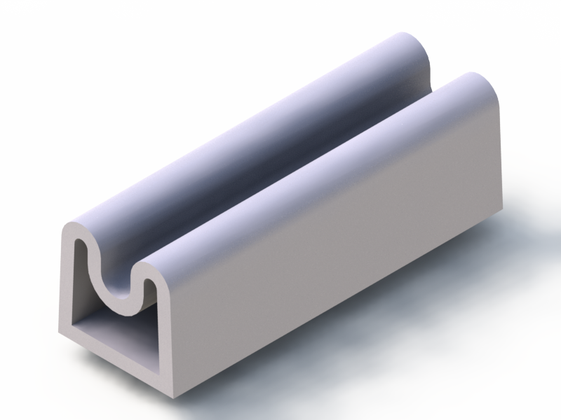 Profil en Silicone P93524S - format de type D - forme irrégulier