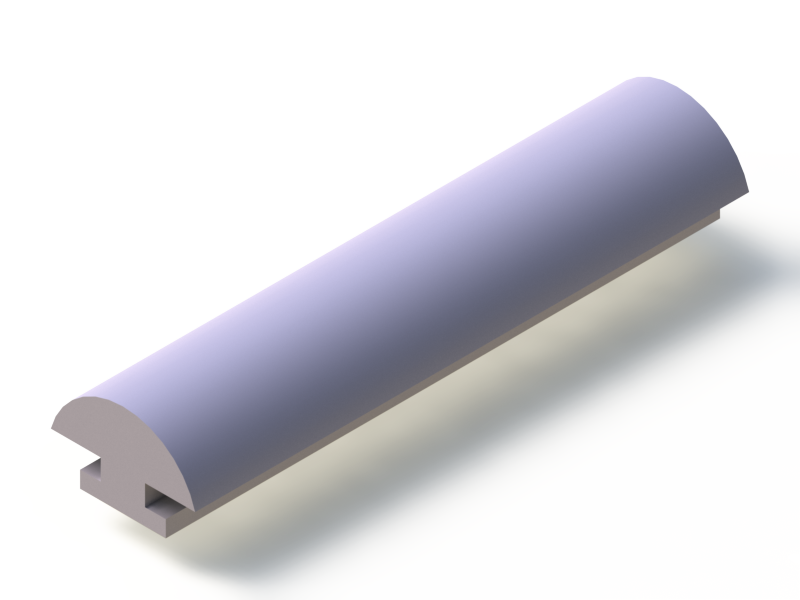 Profil en Silicone P93590A - format de type Lampe - forme irrégulier