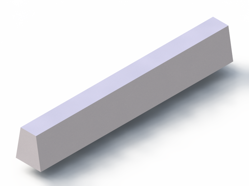 Profil en Silicone P93599B - format de type Trapèze - forme irrégulier