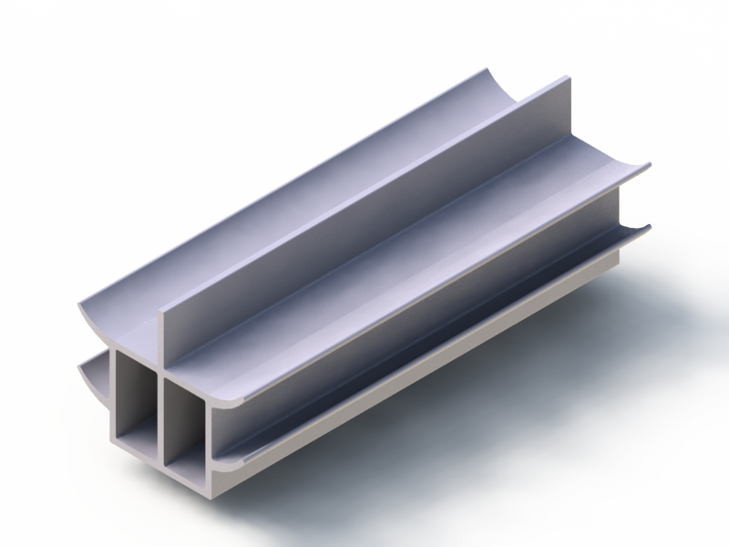 Profil en Silicone P93715 - format de type Trapèze - forme irrégulier