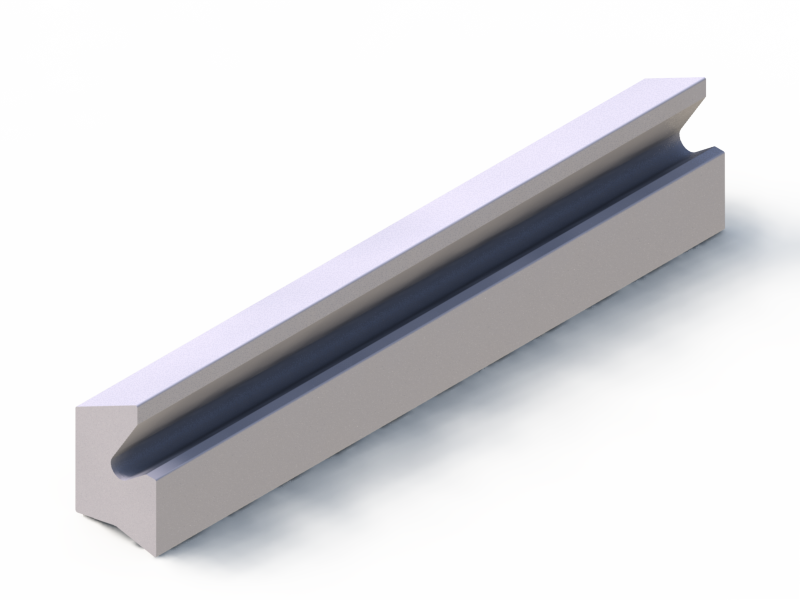 Profil en Silicone P94573D - format de type Labiée - forme irrégulier