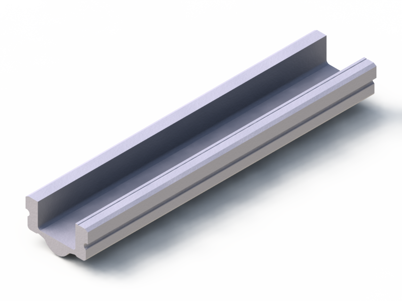 Profil en Silicone P94662 - format de type U - forme irrégulier