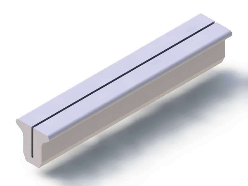 Profil en Silicone P94683B - format de type U - forme irrégulier