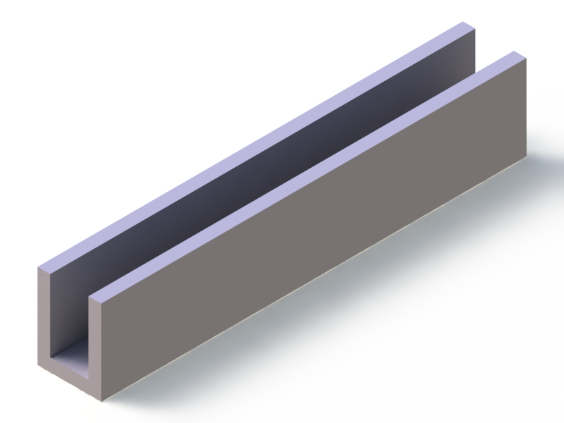 Profil en Silicone P95150B - format de type U - forme irrégulier