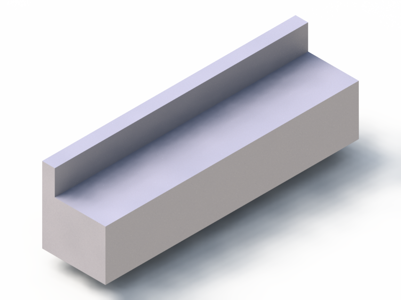 Profil en Silicone P95606A - format de type L - forme irrégulier