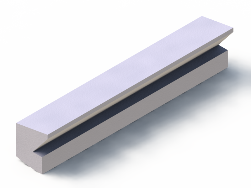 Profil en Silicone P95673A - format de type Labiée - forme irrégulier