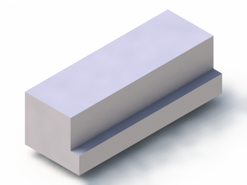 Profil en Silicone P96046A - format de type L - forme irrégulier