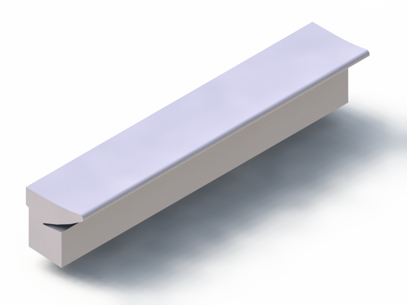 Profil en Silicone P96206B - format de type Labiée - forme irrégulier