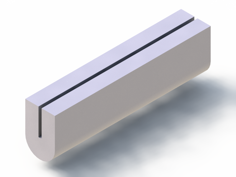 Profil en Silicone P96226A - format de type U - forme irrégulier