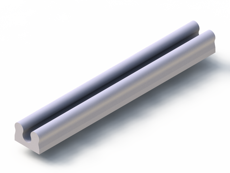 Profil en Silicone P96277 - format de type U - forme irrégulier