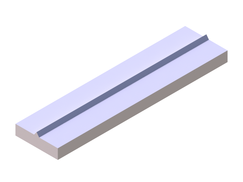 Profil en Silicone P965A7 - format de type Profilé Plat - forme irrégulier