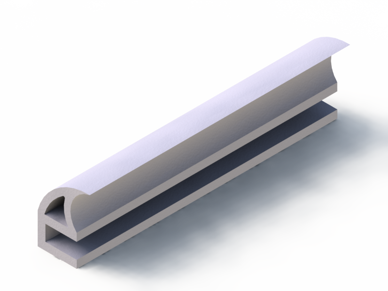 Profil en Silicone P96736A - format de type Double Trou - forme irrégulier