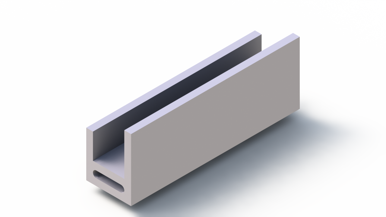 Profil en Silicone P96842B - format de type U - forme irrégulier