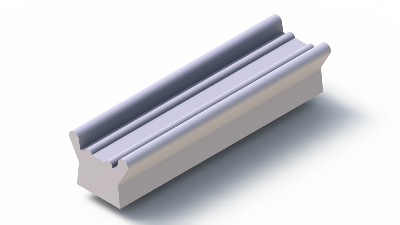 Profil en Silicone P96913CM - format de type Cornes - forme irrégulier