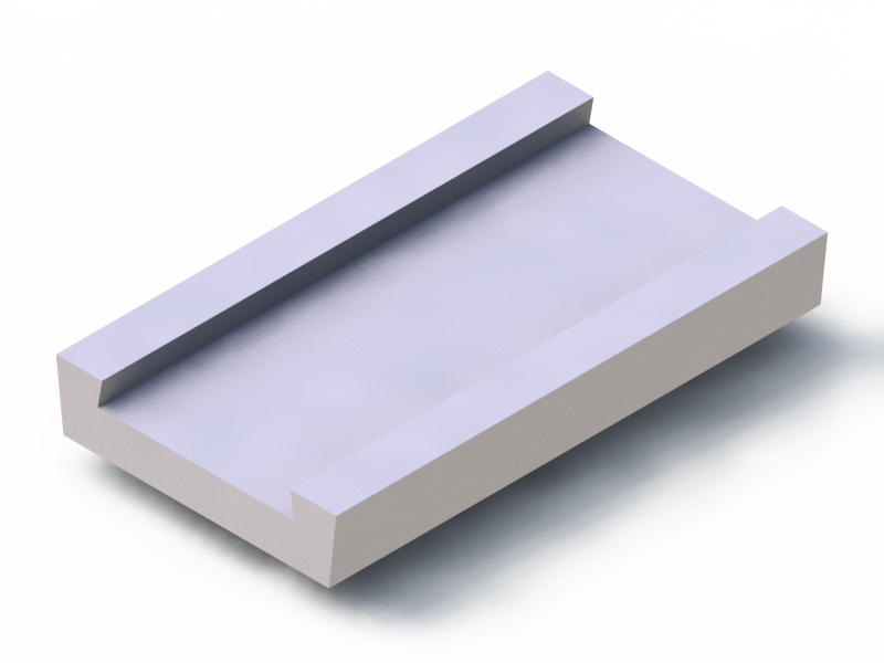 Profil en Silicone P96976A - format de type U - forme irrégulier