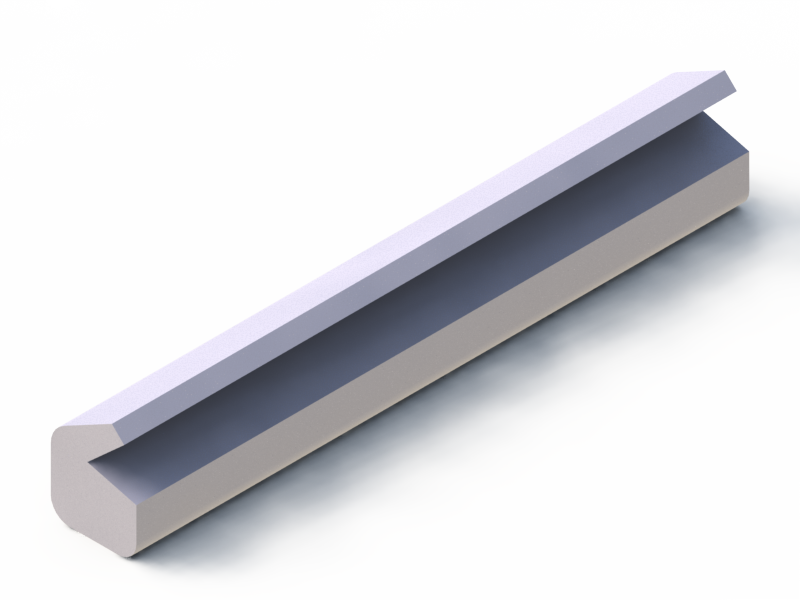 Profil en Silicone P97021R - format de type Labiée - forme irrégulier