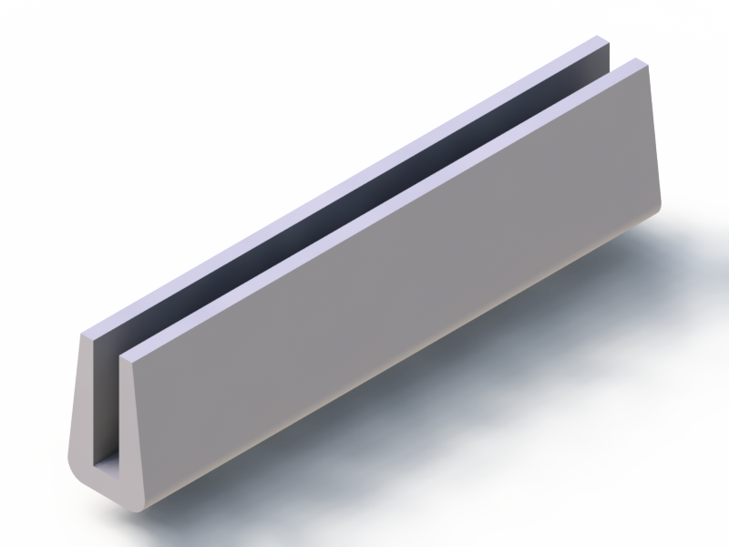 Profil en Silicone P97594AF - format de type U - forme irrégulier