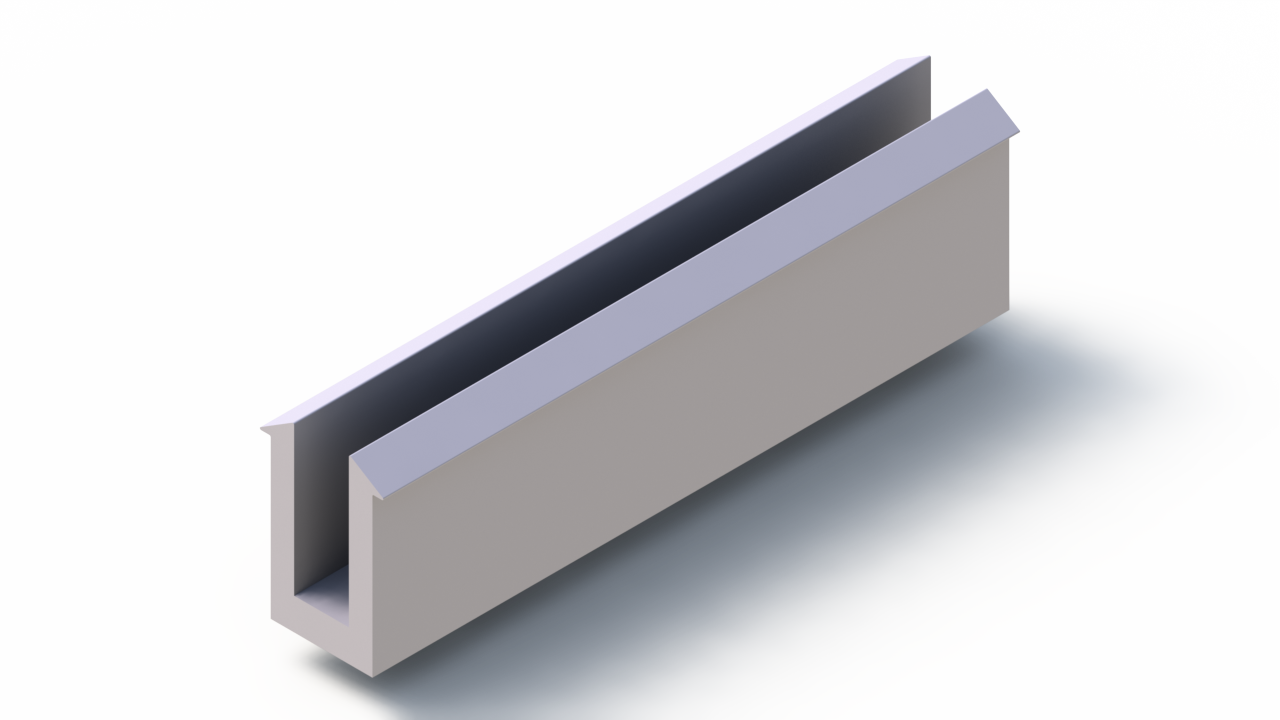 Profil en Silicone P97940B - format de type U - forme irrégulier