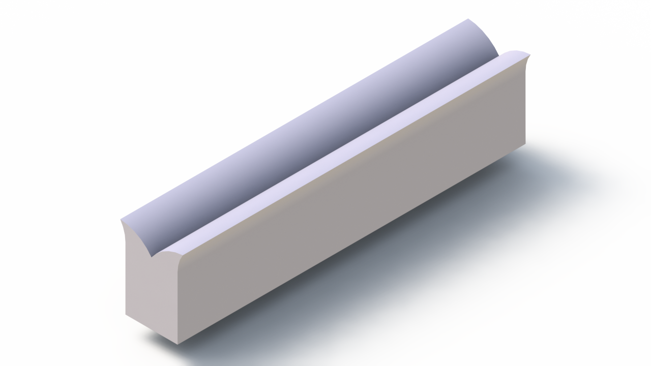 Profil en Silicone P98437C - format de type Cornes - forme irrégulier