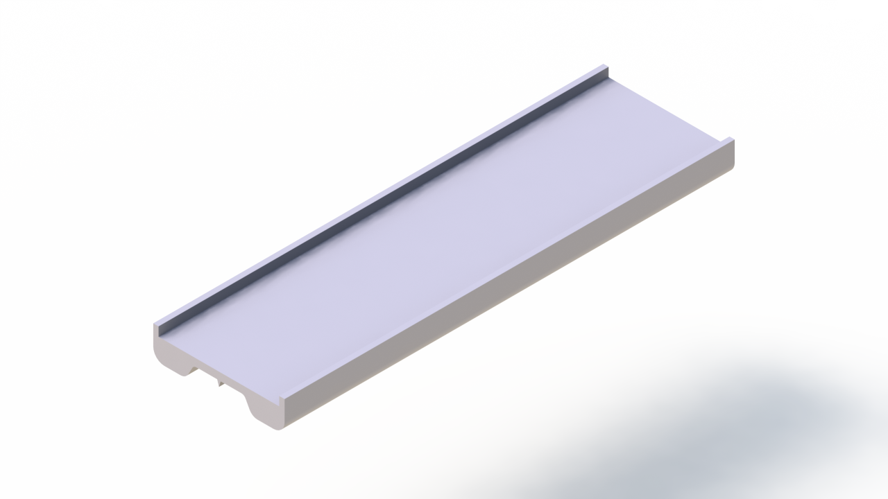 Profil en Silicone P98512D - format de type Double p/b massif - forme irrégulier