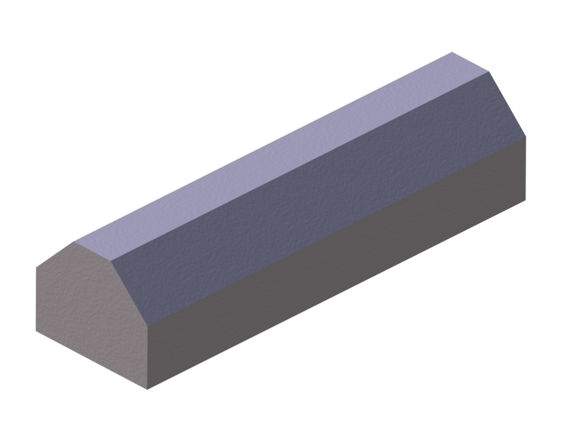 Profil en Silicone PSE0,2510822B - format de type Trapèze - forme irrégulier