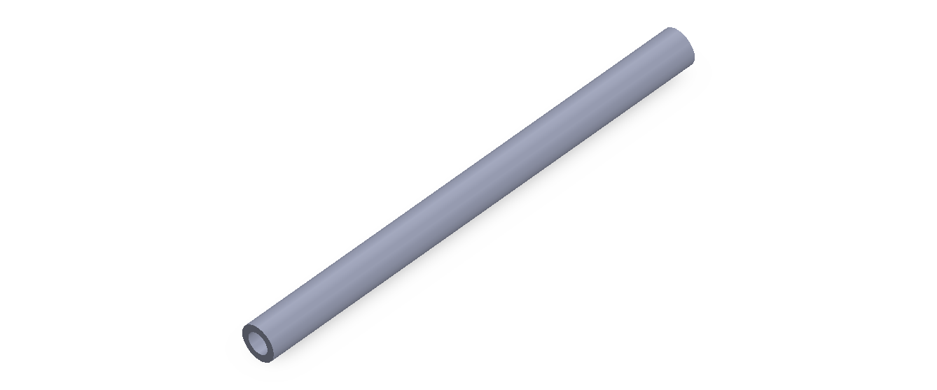 Profil en Silicone TS4007,504,5 - format de type Tubo - forme de tube