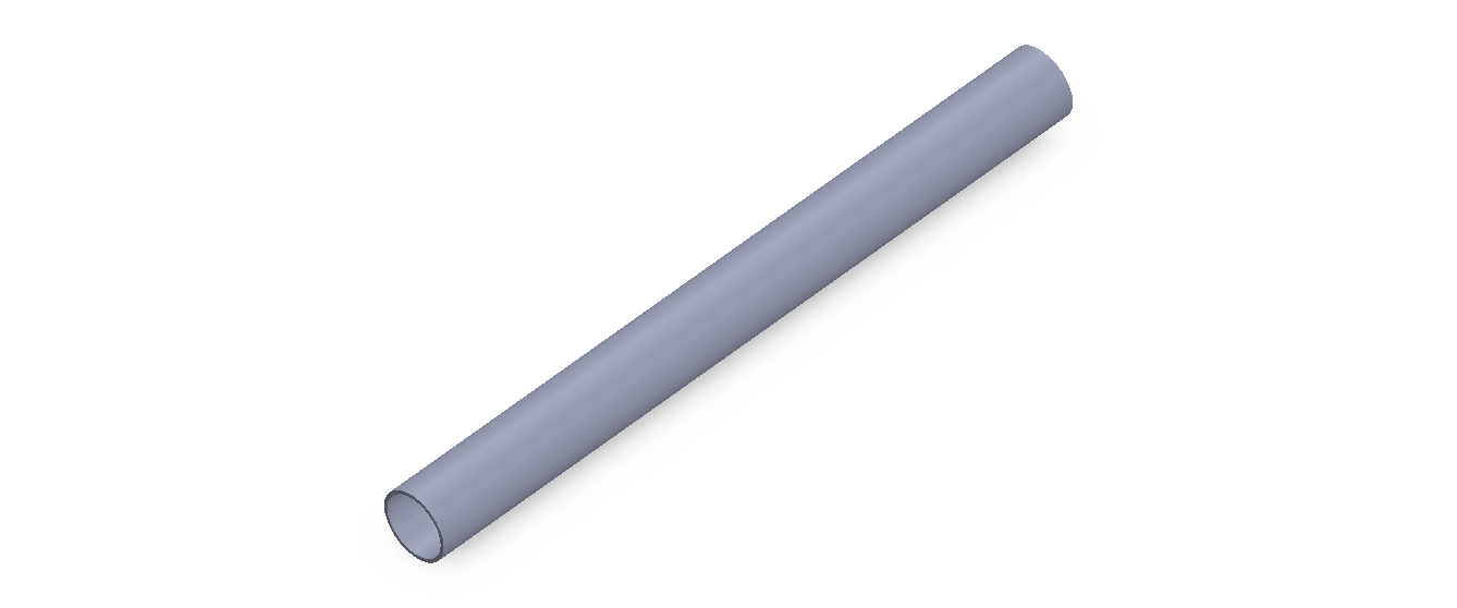 Profil en Silicone TS4009,508,5 - format de type Tubo - forme de tube