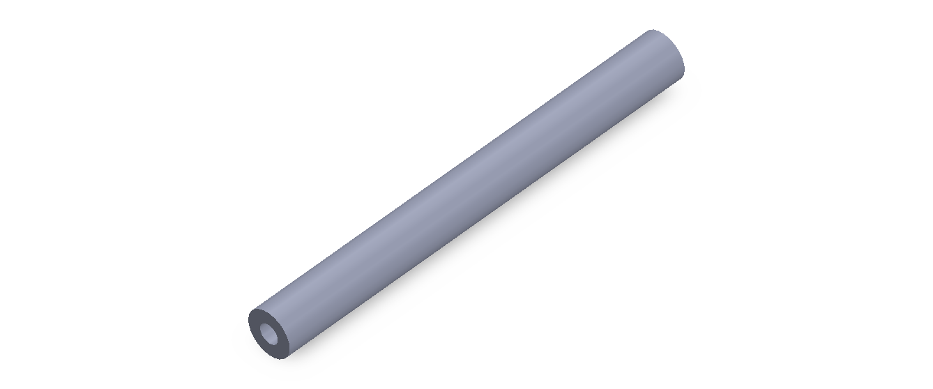 Profil en Silicone TS4010,504,5 - format de type Tubo - forme de tube