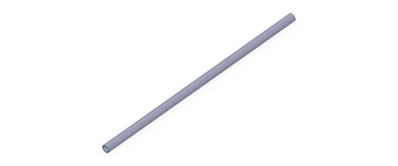 Profil en Silicone TS5003,502,5 - format de type Tubo - forme de tube
