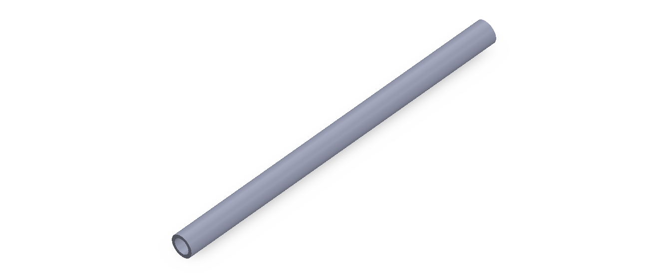 Profil en Silicone TS5006,504,5 - format de type Tubo - forme de tube