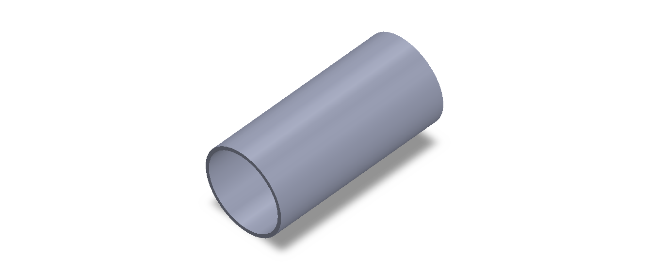 Profil en Silicone TS5046,542,5 - format de type Tubo - forme de tube